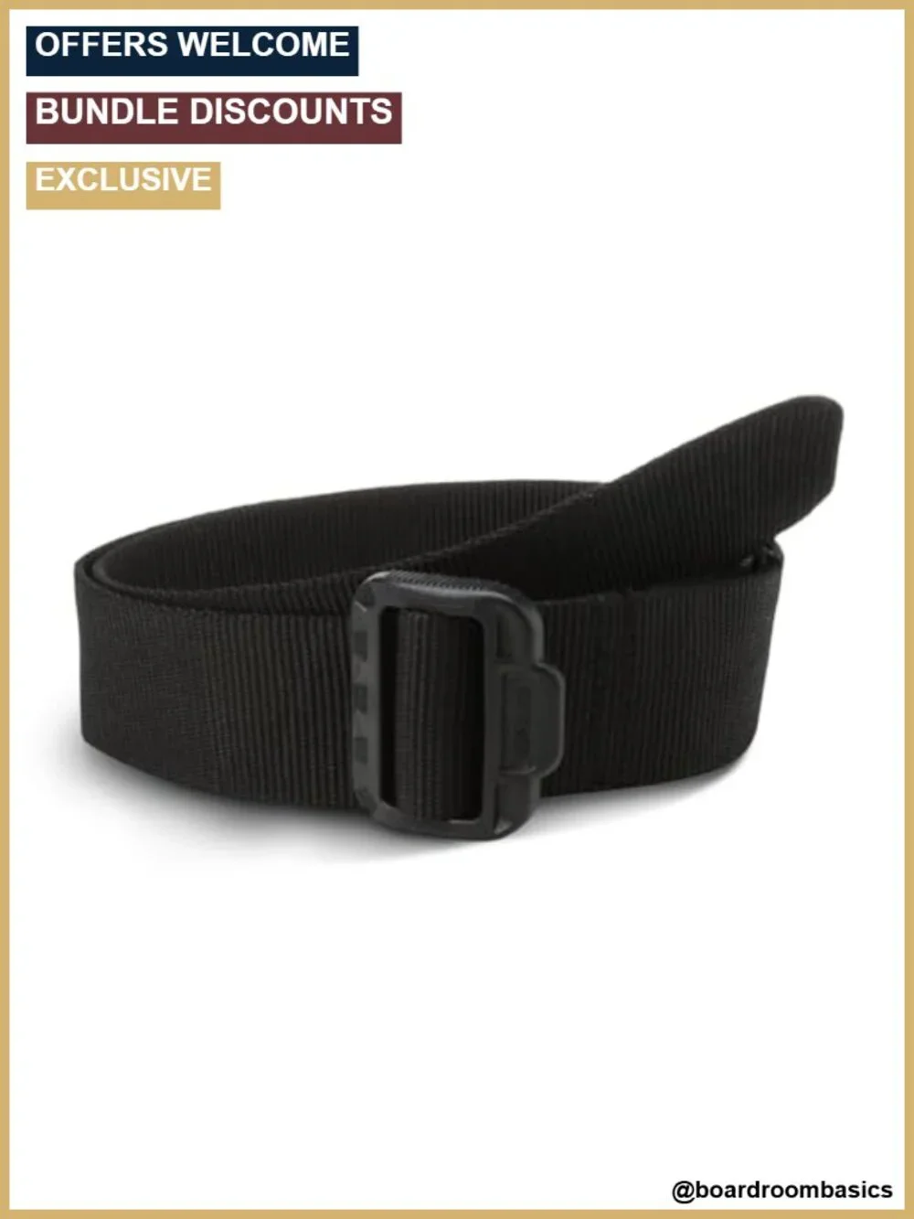 Tactical Belt Non-Metallic Buckle Nylon Duty Belt